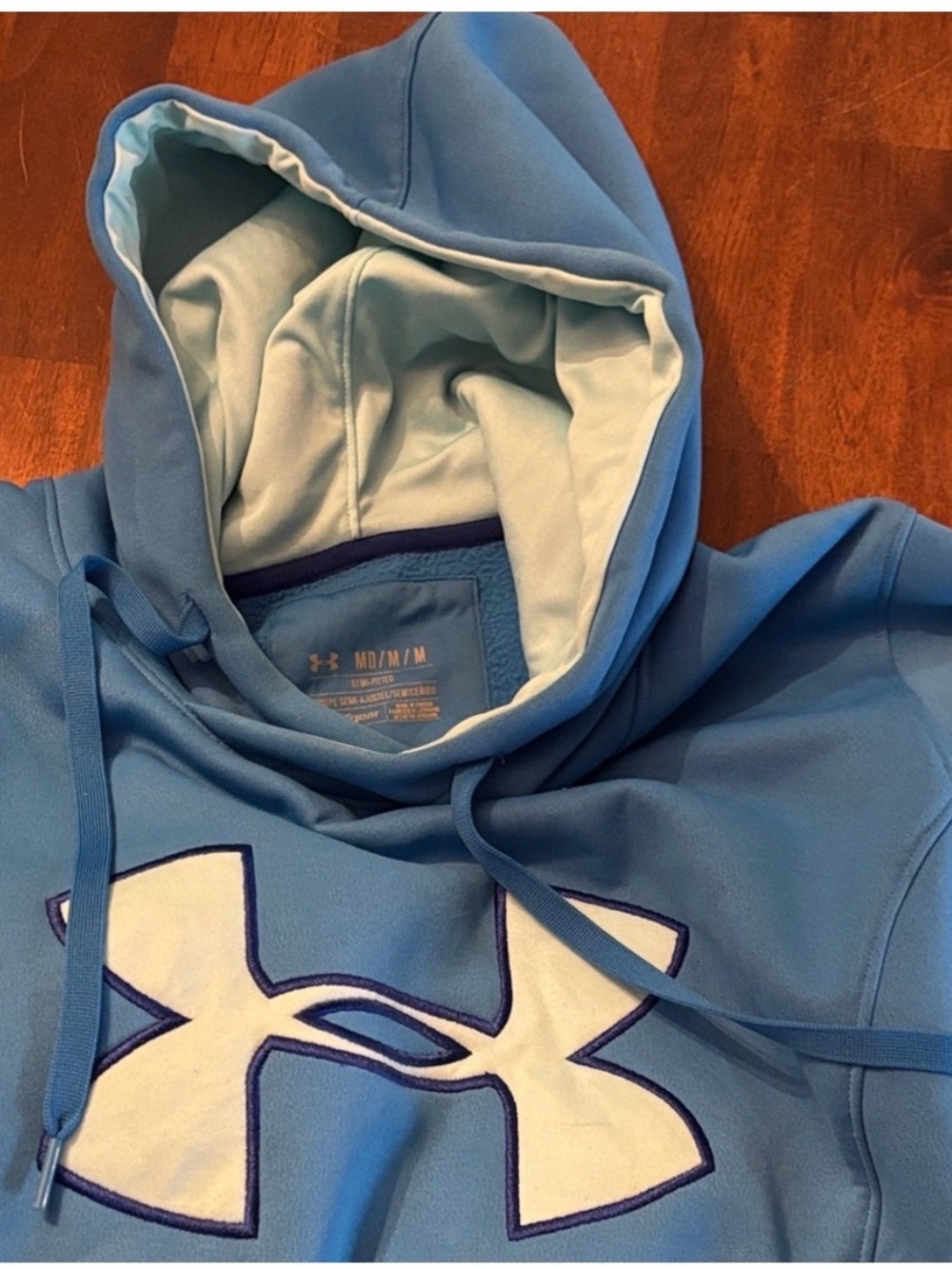 Under Armour Light Blue Pullover - Picture 4 of 5
